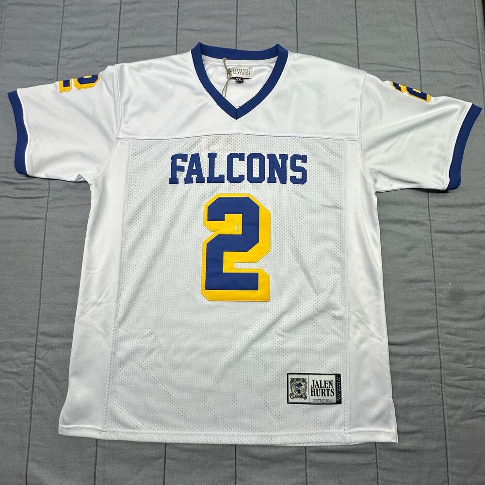 Authentic Classics Jalen Hurts Falcons High School Football Jersey White